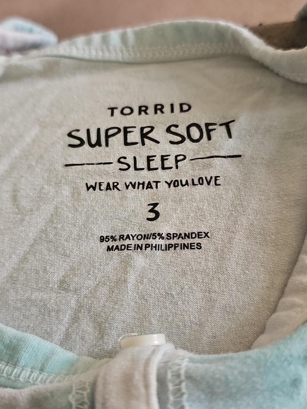 Torrid Super Soft Sleep Tie-dyed Sleep Romper - Picture 6 of 6
